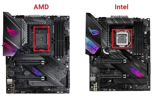 تفاوت از روی پیچ AMD و Intel