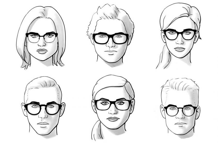 face shape for glasses