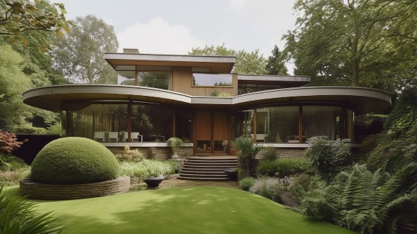۵۰ طراحی خانه به سبک مدرن میانه قرن (mid-century) | تلفیق سبک بوهمیایی آلمان و مدرنیت قرن ۲۱