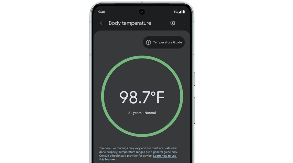 اندازه گیری دمای بدن با گوشی پیکسل ۸ پرو گوگل چقدر دقیق است؟