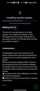 آپدیت اندروید ۱۴ برای ناتینگ فون ۱ با NothingOS 2.5.2 رسما در ایران عرضه شد