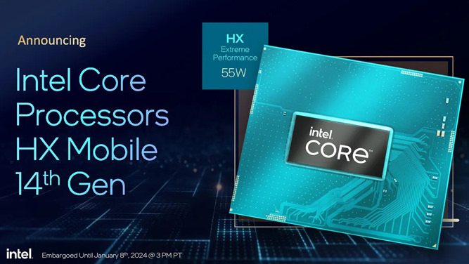 پردازنده‌های نسل چهارده سری HX اینتل