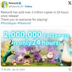 بازی جدید Palworld در فقط 24 ساعت بیش از 2 میلیون نسخه فروخت؛ همان Pokémon فقط با اسلحه و ماجراجویی!
