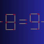 اگه زرنگی فقط با دو حرکت معادله چوب کبریت ۲-۹=۸+۷ رو درست کن!