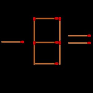 معمای چوب کبریت | با یک حرکت هوشمندانه تساوی ۰=۸-۵ را برقرار کن!
