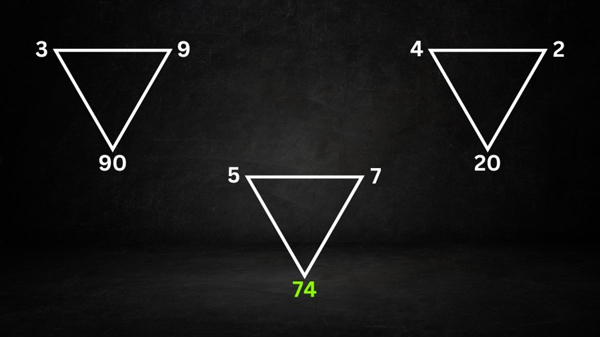 معمای ریاضی ؛ این معمای ریاضی مثلثی را با پیدا کردن عدد گمشده کامل کنید!