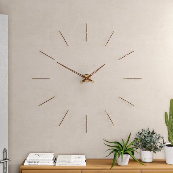 ساعت چوبی بدون صفحه