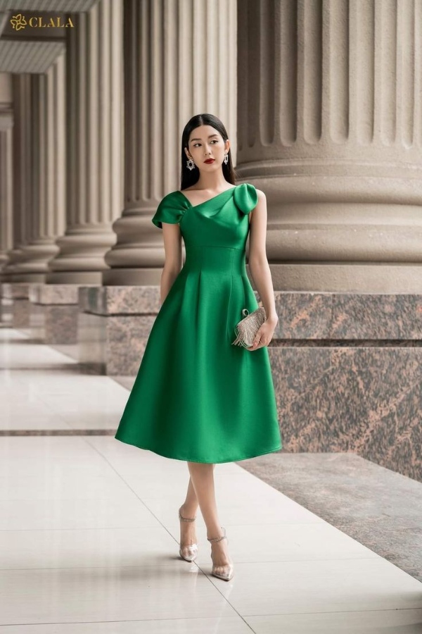 ۲۵ مدل لباس مجلسی سبز | با این لباس‌های جذاب سبز تو هر مجلسی مثل یک ستاره بدرخشید