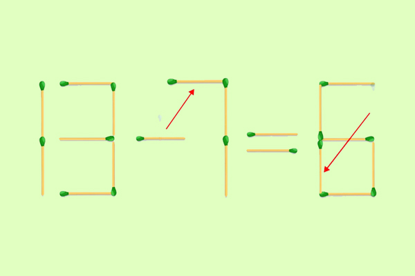 اگر باهوش هستی دوتا چوب کبریت را حرکت بده و معادله ۹=۱+۱۳ رو درست کن، میتونی؟
