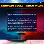 پشتیبانی از بازی Crash Team Rumble پایان می‌یابد