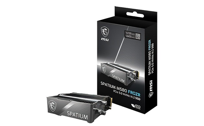 حافظه SSD بسیار سریع SPATIUM M580 FROZR از برند MSI