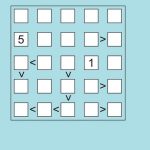 معمای فوتوشیکی ریاضی | این مربع ۵ در ۵ رو با اعداد ۱ تا ۵ پر کن و پاسخ جدول رو کشف کن