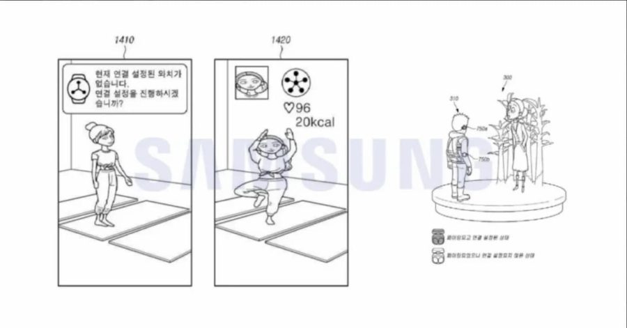 پتنت سخت افزار واقعیت مجازی سامسونگ به تناسب اندام و بازی اشاره دارد