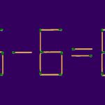 معادله چوب کبریتی ۸=۶-۶ را با یک حرکت درست کنید! فقط ۱۰ ثانیه زمان دارید!