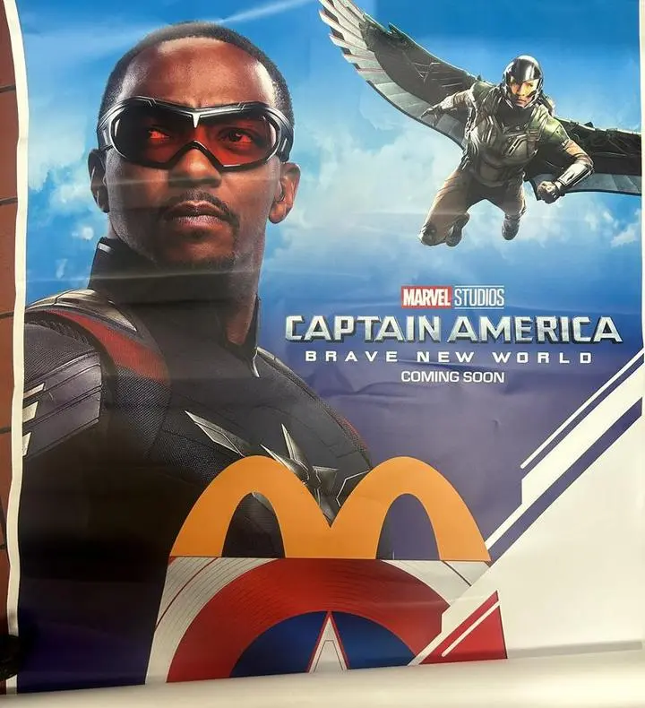 تصویر کاپیتان آمریکا در کنار فالکون جدید