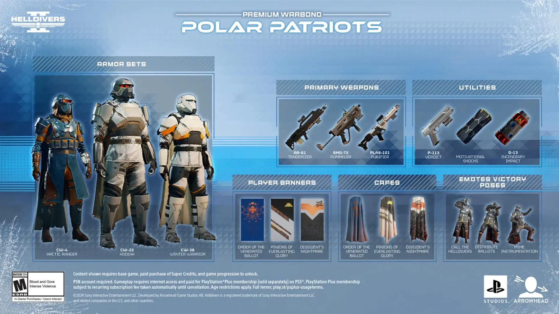 محتوای Polar Patriots بازی Helldivers 2